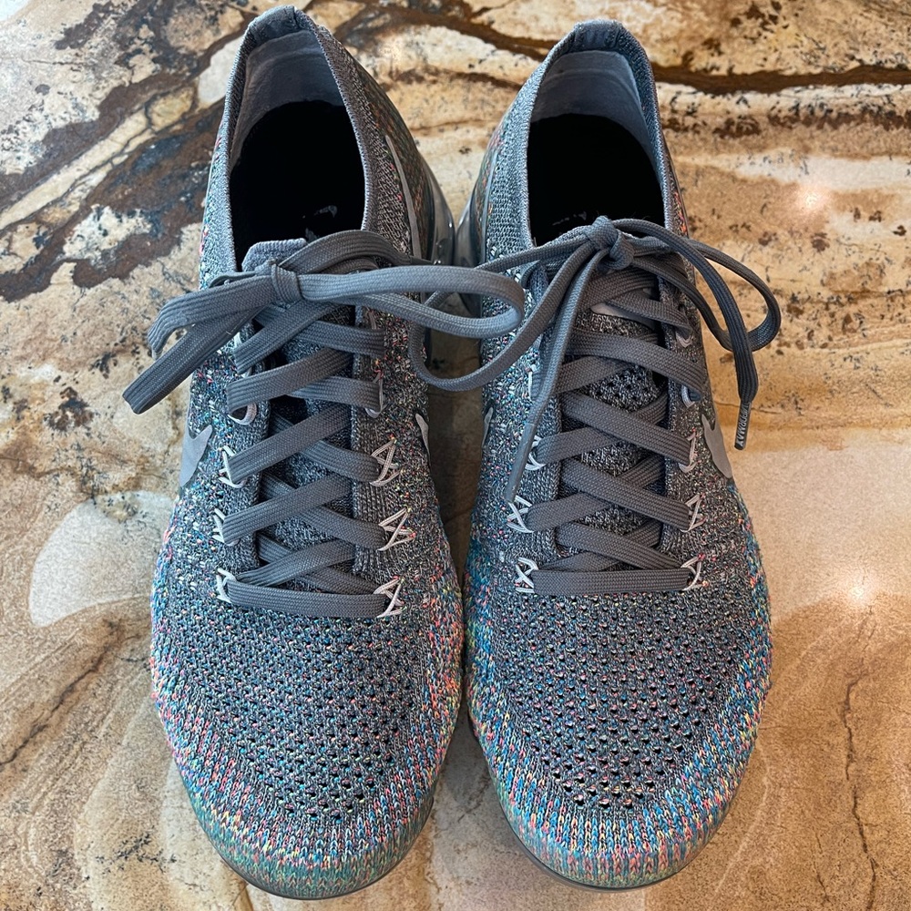Nike Air Vapormax “Grey Multi” womens 6.5, like new! RARE and SOLD OUT